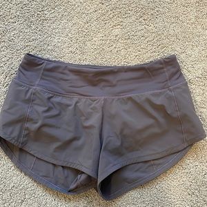 Lululemon Purple Speed Up Shorts